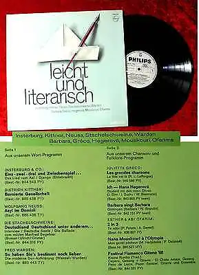 LP Leicht und Literarisch - zur Frankfurter Buchmesse 1968 Wolfgang Neuss u.a.