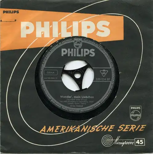 Single Brian Hyland: Wander´mein Liebchen (Philips 320 034 BF) D