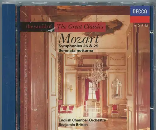 CD Benjamin Britten: Mozart Symphonies 25 & 29 (Decca) 1991