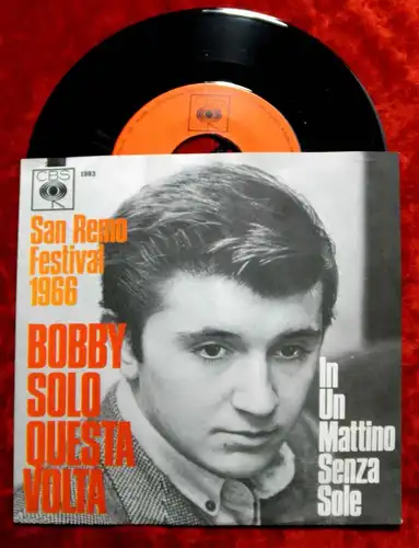 Single Bobby Solo: Questa Volta (San Remo 1966) (CBS 1993) D 1966