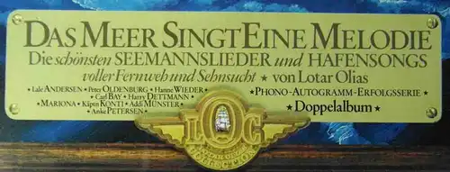 2LP Das Meer singt eine Melodie - Seemannslieder von Lotar Olias (Esplanade) D