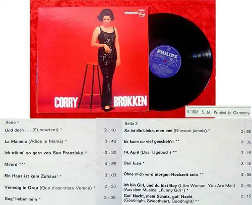 LP Corry Brokken (1966) (Philips) D 1966