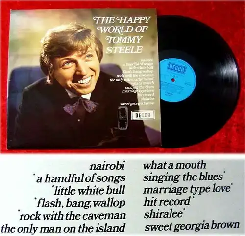 LP Tommy Steele The Happy World Of Tommy Steele