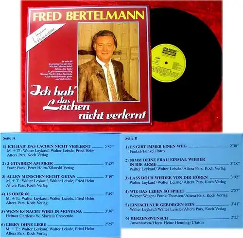 LP Fred Bertelmann Ich hab das Lachen nicht verlernt