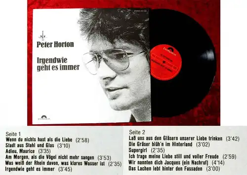 LP Peter Horton: Irgendwie geht es immer (Polydor 2371 840) D 1974