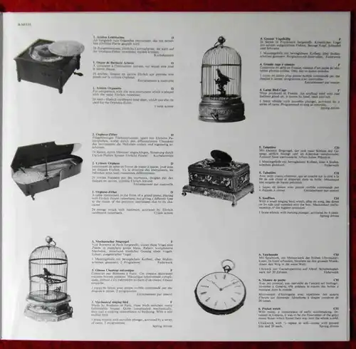 LP Es war einmal... Spieldosen & Drehorgelklänge (Claves D 815) CH 1978