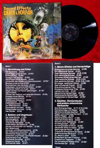 LP Sound Effects Death & Horror (BBC Intercord INT 128.001) D 1977