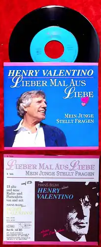 Single Henry Valentino: Lieber mal aus Liebe (Zett 63 305) D