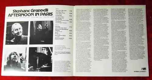 LP Stephane Grappelli: Afternoon in Paris (MPS BASF 21 20876-1) D  Promo