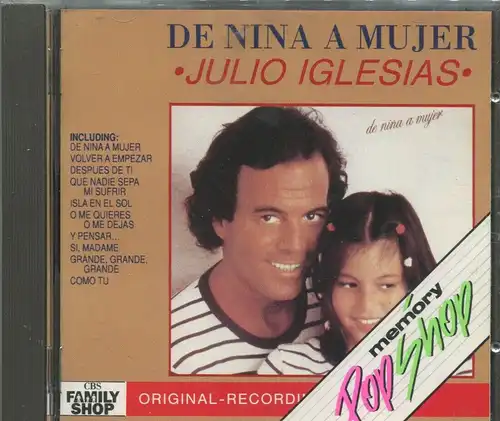 CD Julio Iglesias: De Nina A Mujer (CBS) 1989