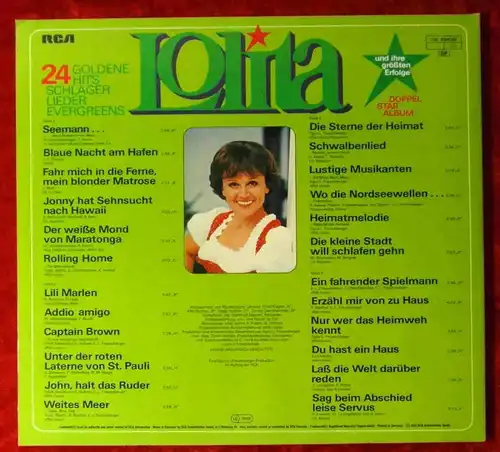 2LP Lolita: 24 Goldene Hits Schlager & Evergreens (RCA CL 29439) D 1979