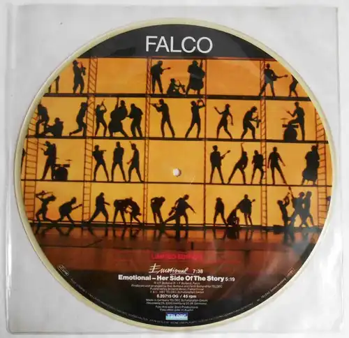 Picture Disc Falco: Emotional - Her Side Of The Story (Limited Edition) Teldec 