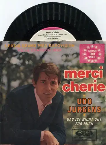 Single Udo Jürgens: Merci Cherie (Vogue DV 14467) D 1966