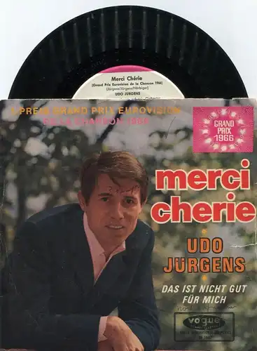 Single Udo Jürgens: Merci Cherie (Vogue DV 14467) D 1966 