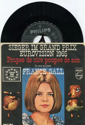 Single France Gall: Poupee de cire, Poupee de son (Philips 373 524 BF) D 1965