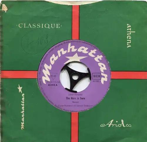 Single Lionel Hampton: The Mess Is Here (Manhattan 65 018) D