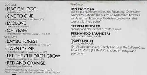 LP Jan Hammer Group: Oh, Yeah? (Nemperor NE 50 276) D 1976