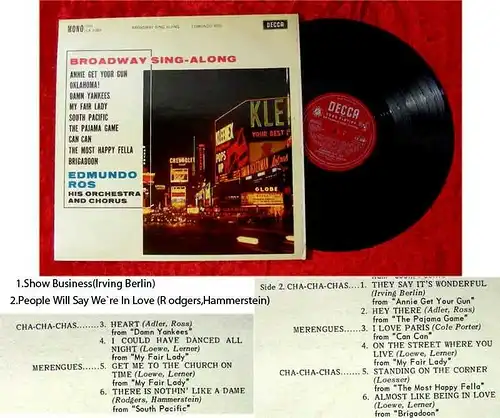 LP Edmundo Ros Broadway Sing Along 1961