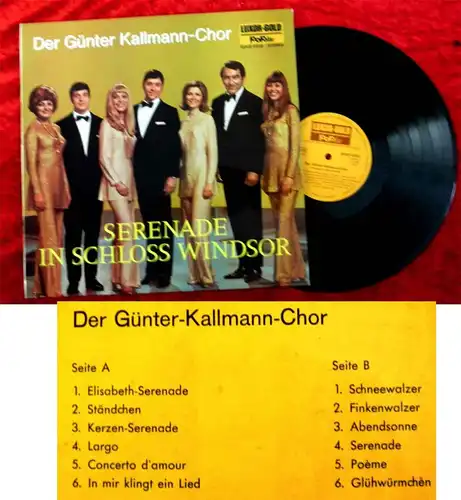 LP Günter Kallmann Chor: Serenade in Schloss Windsor (Luxor Gold 41012) D