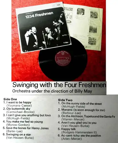 LP Four Freshmen: Swinging with the Four Freshmen (MfP 1100) UK