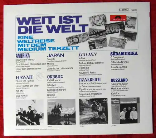 LP Medium Terzett: Weit ist die Welt (Polydor 249 173) D 1967