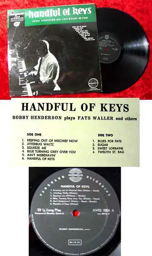 LP Bobby Henderson: Handful of Keys (Amadeo AVRS 30-9006) A