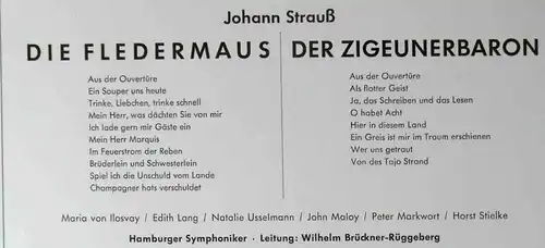 LP Die Fledermaus / Der Zigeunerbaron (Sunderland LZM 30 342) D 