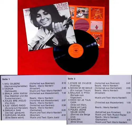 LP Dunja Rajter: Lieder aus Jugoslawien (CBS S 62 616) D 1966