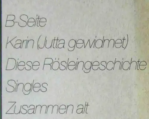 LP Jasmin Bonnin. Zuhause (Pläne 88 259) D 1981