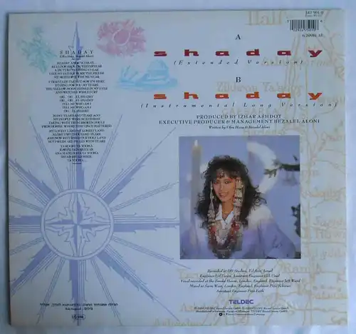 Maxi Ofra Haza: Shaday (Teldec 247 501-0) D 1988 
