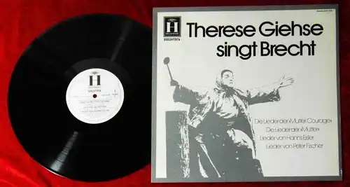 LP Therese Giehse singt Brecht (Heliodor 2571 010) D 1974 Promo