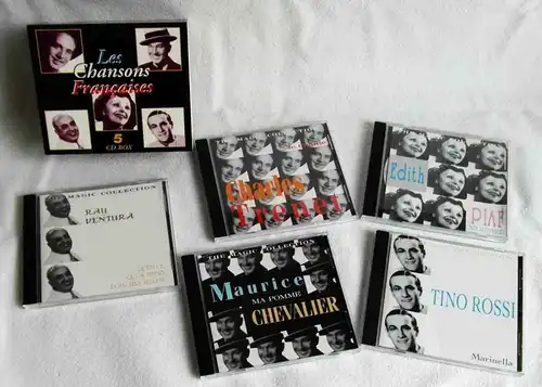 5CD Box Les Chansons Francaises - Edith Piaf Tino Rossi Charles Trenet....