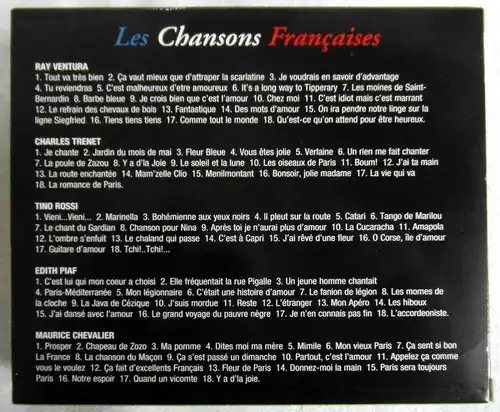 5CD Box Les Chansons Francaises - Edith Piaf Tino Rossi Charles Trenet....