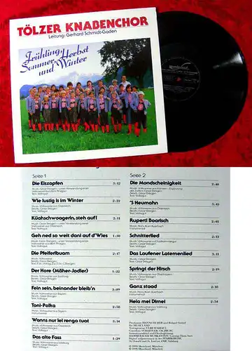 LP Tölzer Knabenchor: Frühling, Sommer, Herbst und Winter (Musicland 843 750-1)