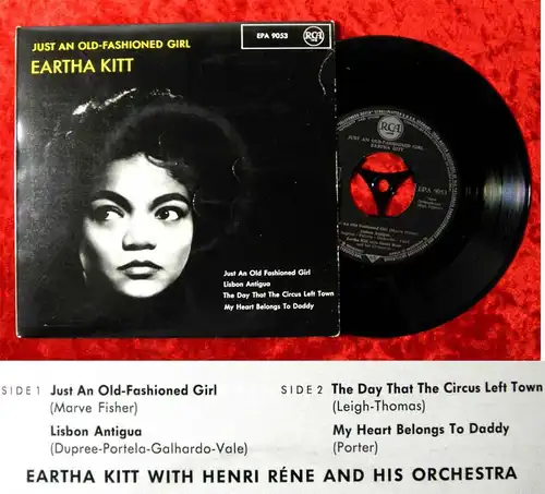 EP Eartha Kitt: Just an old fashioned girl (RCA EPA 9053) D 1956