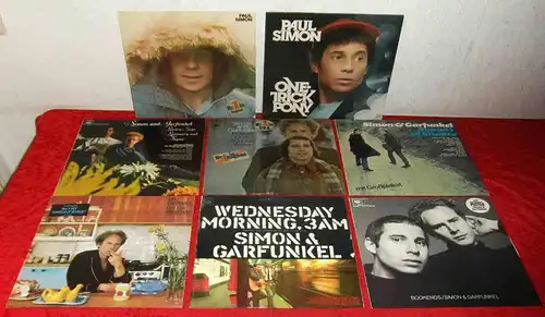 8 Langspielplatten - SIMON & GARFUNKEL  - Vinylsammlung -