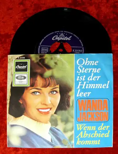 Single Wanda Jackson: Ohne Sterne ist der Himmel leer (Capitol K 23 362) D 1964