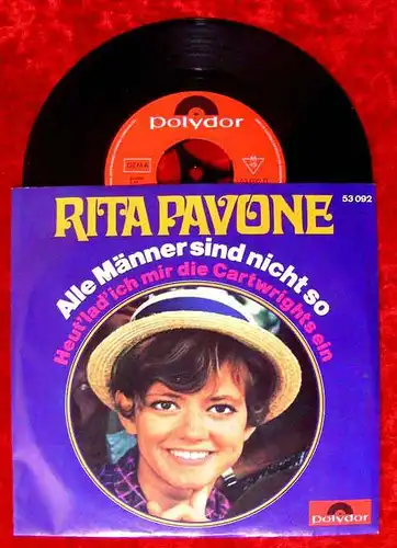 Single Rita Pavone: Alle Männer sind nicht so (Polydor 53 092) D 68 Musterplatte