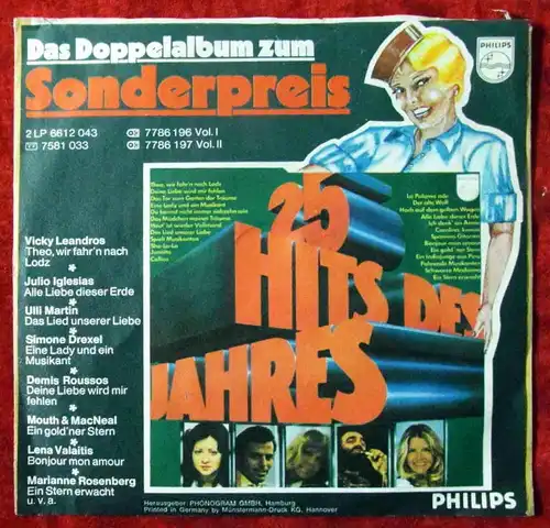 Single Roger Baaten: Wie am ersten Tag (Philips 6003 403) D 1974