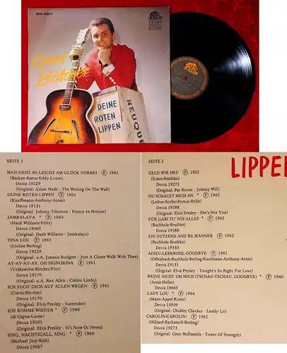 LP Gerd Böttcher: Deine roten Lippen (Bear Family BFX 15053) D 1981