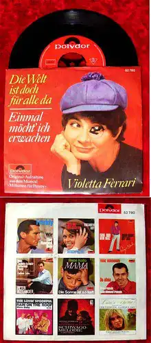 Single Violetta Ferrari: Die Welt ist doch für alle da (Polydor 52 780) D
