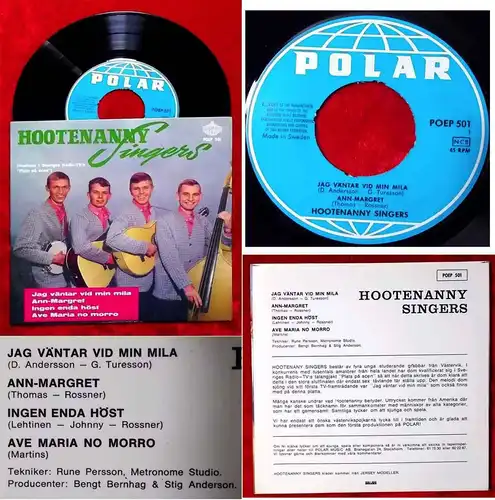 EP Hootenanny Singers (Polar POLP 501) Schweden (Abba!)