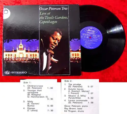 LP Oscar Peterson Trio Live at Tivoli Gardens Copenhagen (Mercury) NL