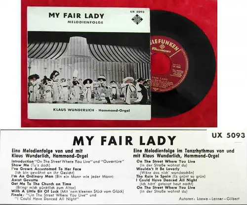 EP Klaus Wunderlich: My Fair Lady (Telefunken UX 5093) D