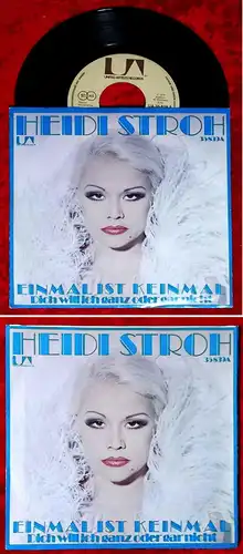 Single Heidi Stroh: Einmal ist Keinmal (United Artists 35 839A) D 1975