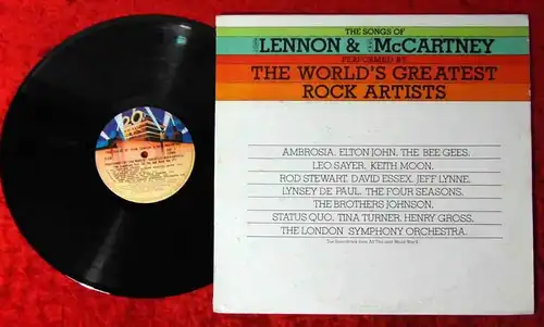LP The Songs of Lennon & McCartny performed by World´s Greatest Rock Artists