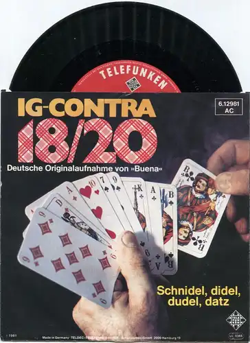 Single IG-Contra: 18/20 (Buena) (Telefunken 612981 AC) D 1981