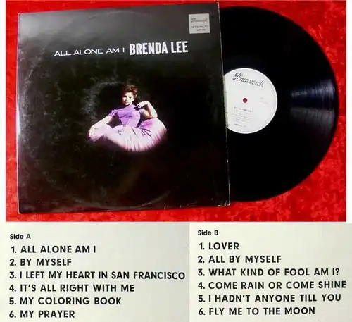 LP Brenda Lee All Alone Am I