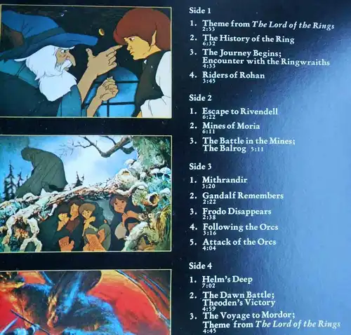 2LP The Lord Of The Rings - Soundtrack - Leonard Rosenman (Fantasy LOR-1) 1978