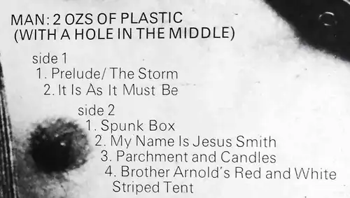 LP Man: 2 Ozs Of Plastic With a Hole in the Middle (Dawn DNLS 3003) Uk 1969